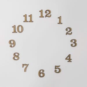 اعداد انگلیسی چوبی